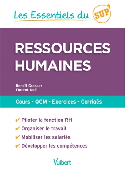 Ressources humaines : cours, QCM, exercices, corrigés