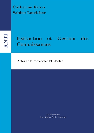Extraction et Gestion des Connaissances : Actes de la conférence EGC'2023