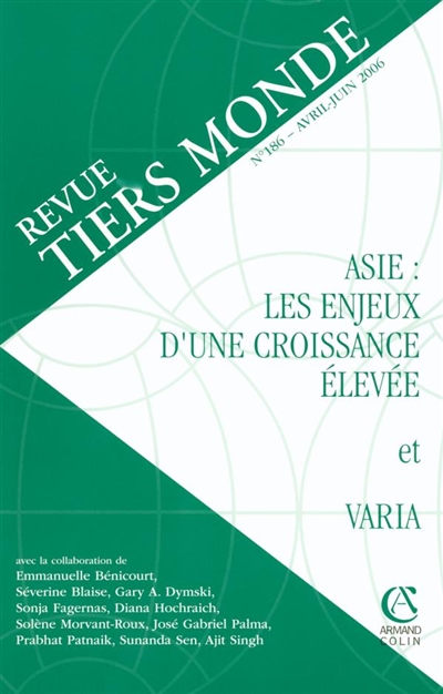 Tiers-monde, n° 186. Asie,...