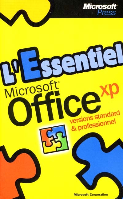 Microsoft Office XP : versions standard et professionnel