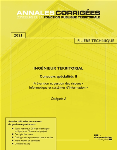 Ingénieur territorial 2021...