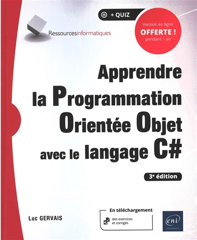 Apprendre la programmation orientée objet avec le langage C#