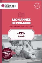 Mon année de primaire, français CE1 : cours, méthodes, exercices, corrigés