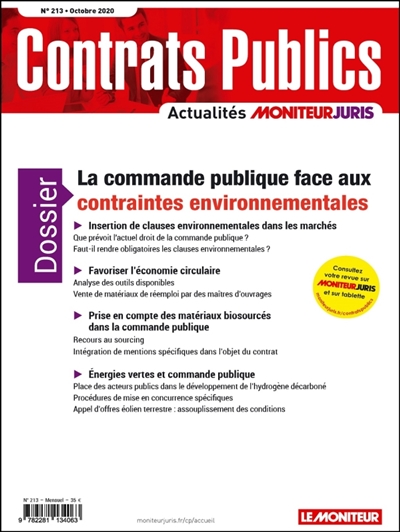 Contrats publics,...