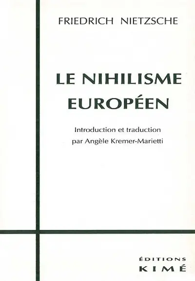 Le nihilisme européen