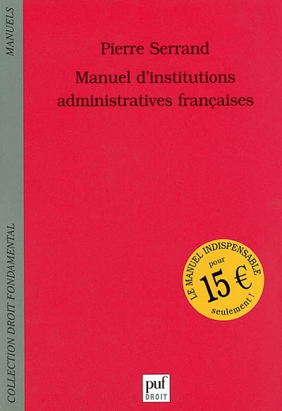 Manuels d'institutions administratives françaises
