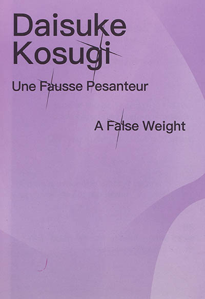 Daisuke Kosugi : une fausse pesanteur. Daisuke Kosugi : a false weight