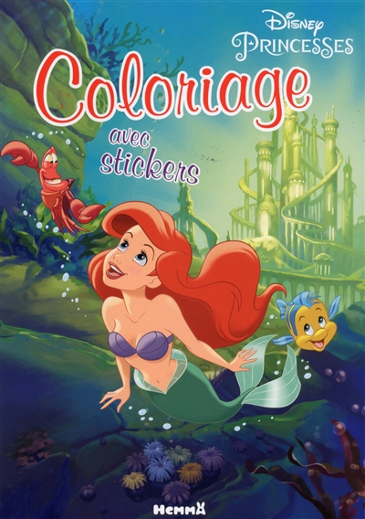 Disney princesses : coloriage avec stickers