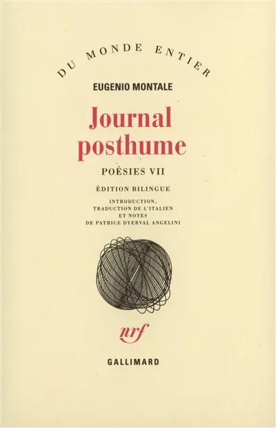 Poésies. Vol. 7. Journal posthume