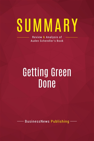 Summary : Getting Green...