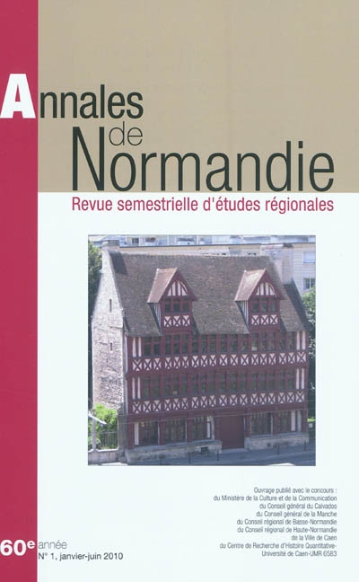 Annales de Normandie, n° 1 (2010)