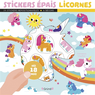 stickers épais : licornes