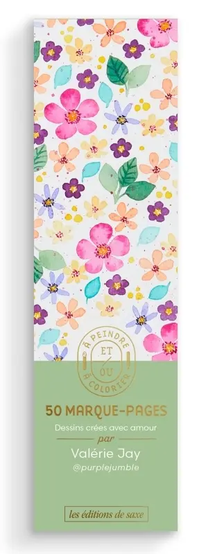 50 marque-pages à peindre et/ou à colorier