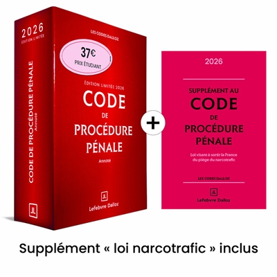 Code de procédure pénale 2026, annoté