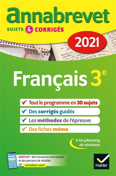 Français 3e : 2021