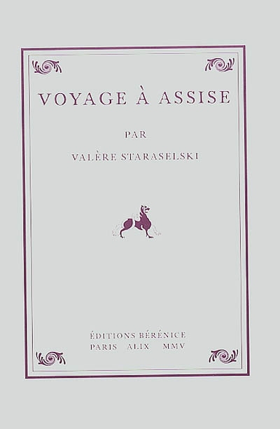 Voyage à Assise