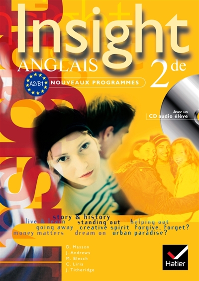 Insight anglais 2de : nouveaux programmes