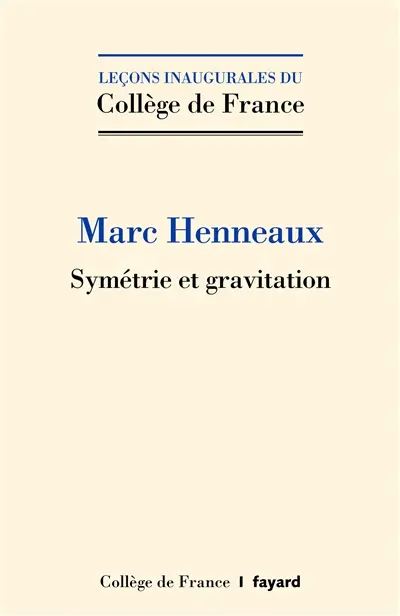 Symétrie et gravitation