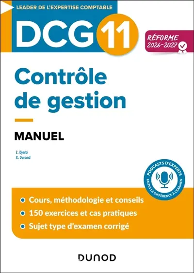 DCG 11, contrôle de gestion : manuel : réforme 2026-2027 DCG 11, contrôle de gestion : manuel : réforme 2026-2027