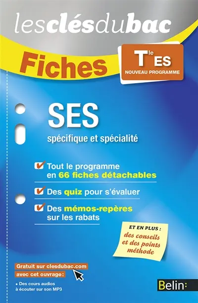 SES, spécifique et spécialité, terminale ES : nouveau programme