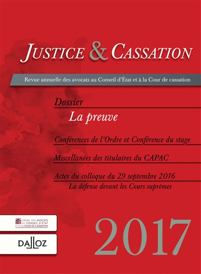 Justice & cassation, n°...