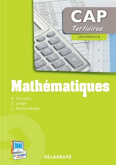Mathématiques, CAP tertiaires : groupement C