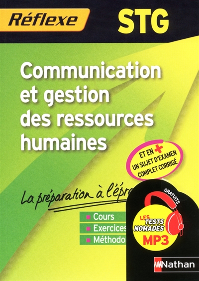 Communication et gestion des ressources humaines, STG