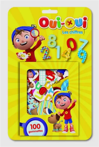 Oui-Oui : les chiffres : 100 gommettes