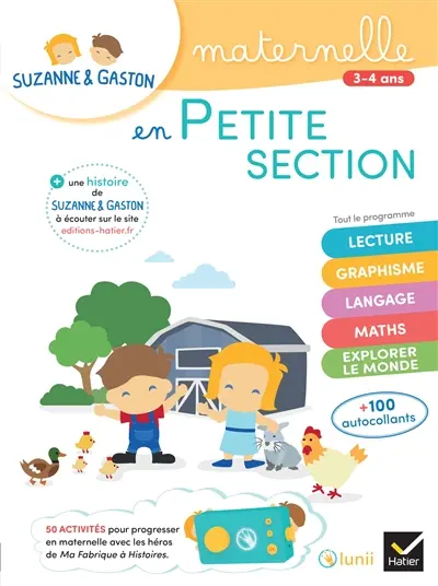 Suzanne & Gaston en petite section : maternelle, 3-4 ans