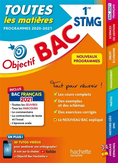 Toutes les matières 1re STMG : programmes 2020-2021