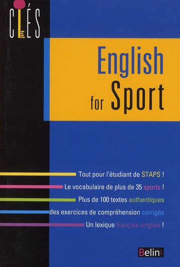 L'anglais du sport. English for sport