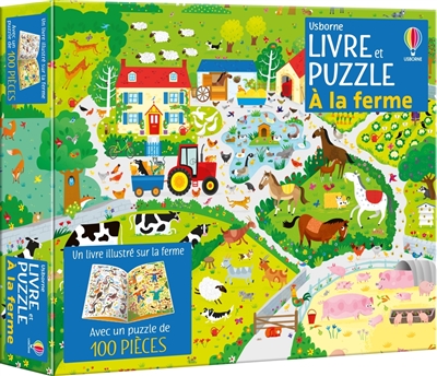 Coffret livre et puzzle : A la ferme : Dès 5 ans