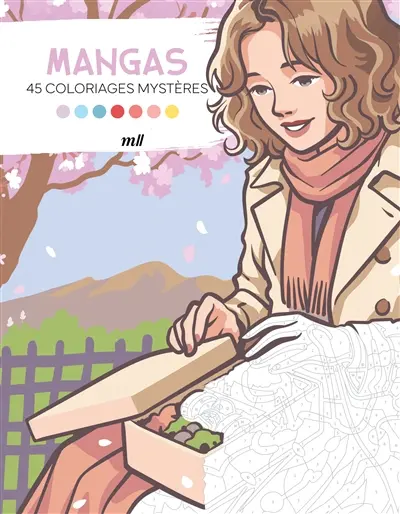 Mangas : 45 coloriages mystères