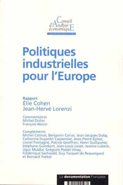Politiques industrielles pour l'Europe