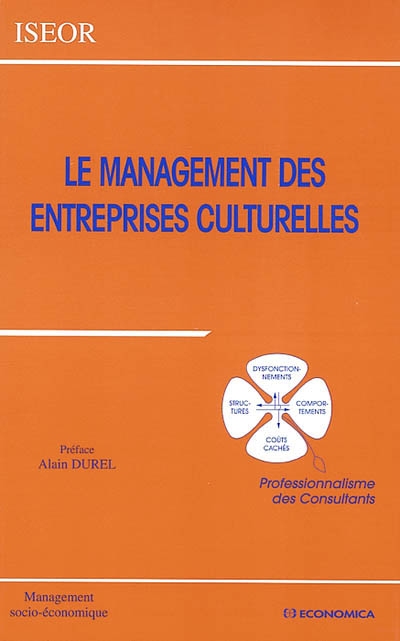 Le management des entreprises culturelles : professionnalisme des consultants