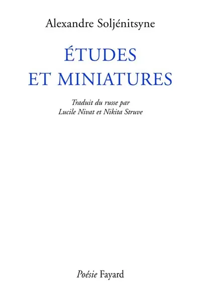 Etudes et miniatures