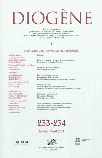 Diogène, n° 233-234....