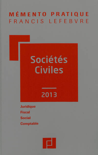 Sociétés civiles 2013 :...