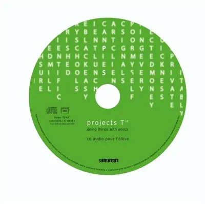 Projects Terminale : doing things with words : CD audio pour l'élève