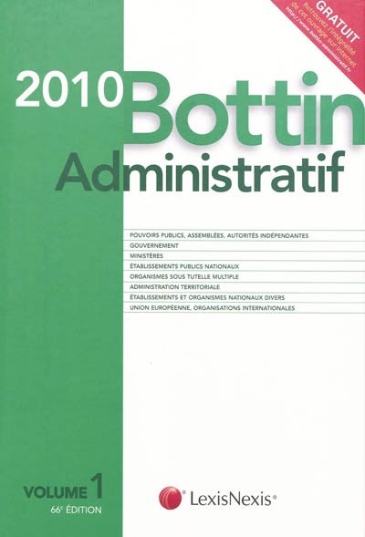 Bottin administratif 2010