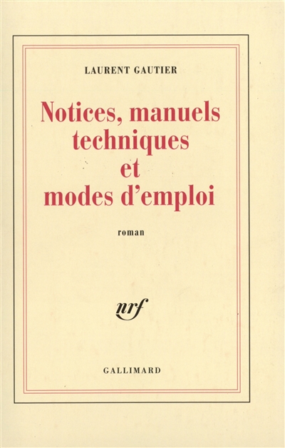 notices, manuels techniques et mode d'emploi