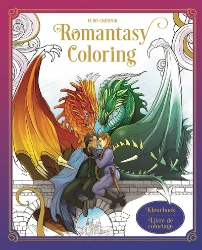 Romantasy coloring : livre de coloriage. Romantasy coloring : kleurboek