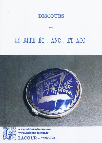 Discours sur le rite éc....
