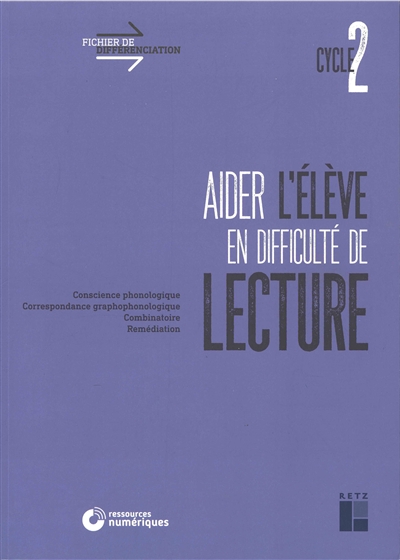 Aider l'élève en difficulté de lecture - Cycle 2