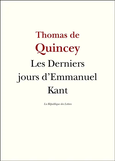 Les derniers jours d'Emmanuel Kant