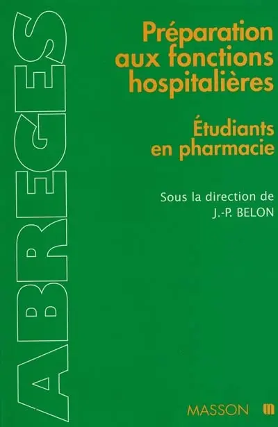 Préparation aux fonctions hospitalières : étudiants en pharmacie