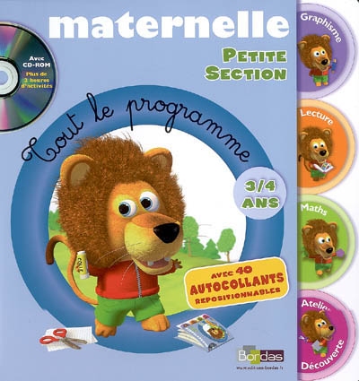 Maternelle, petite section : 3-4 ans