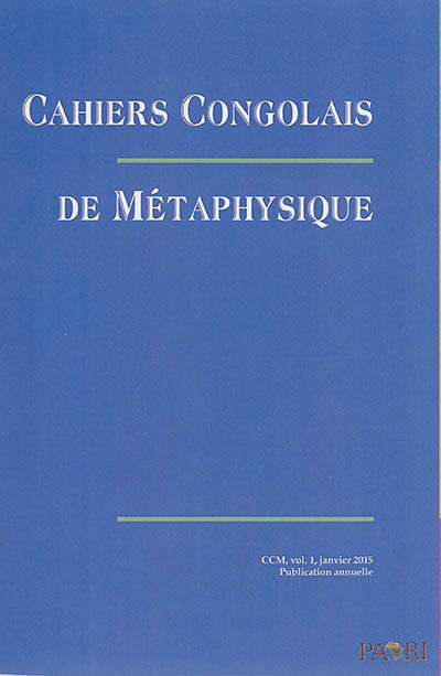 Cahiers congolais de métaphysique, n° 1