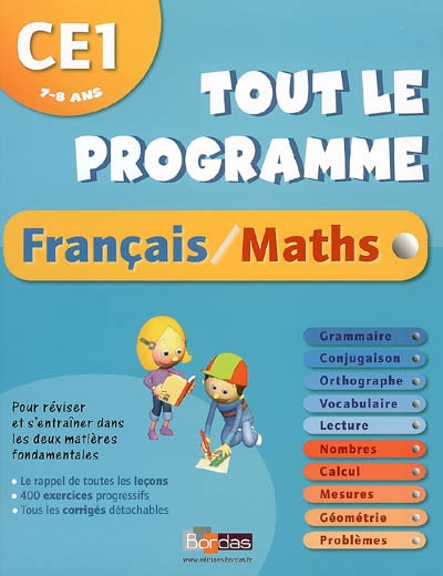 Français-maths, CE1 : 7-8 ans