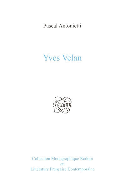 Yves Velan